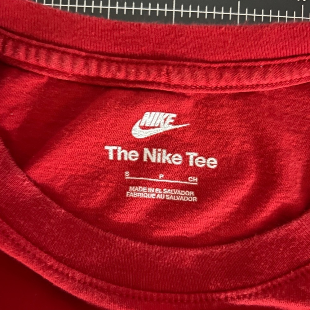 Nike Red Tee with Sneaker Design - Picture 4 of 5
